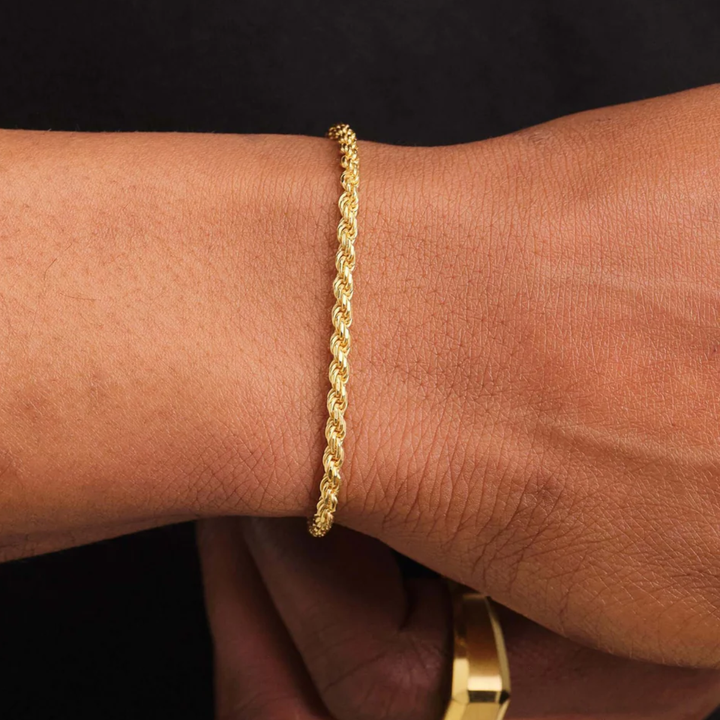 Pulsera Torzal 2.2mm Oro 10 Kilates