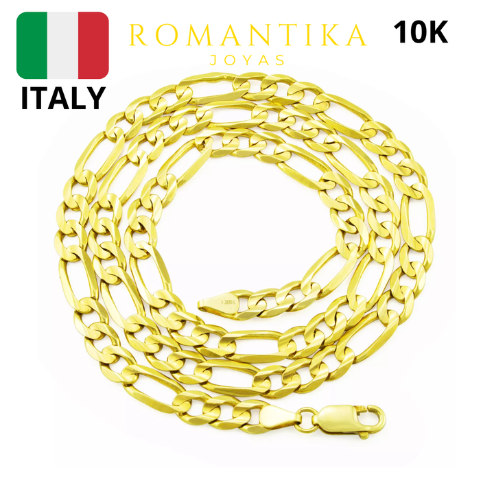 Cadena Figaro 4mm 10k