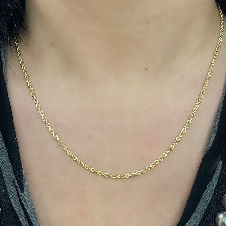 Cadena Torzal 2mm 14k