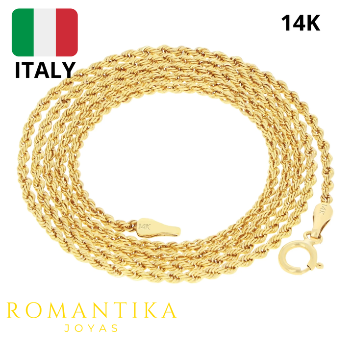 Cadena Torzal 2mm 14k