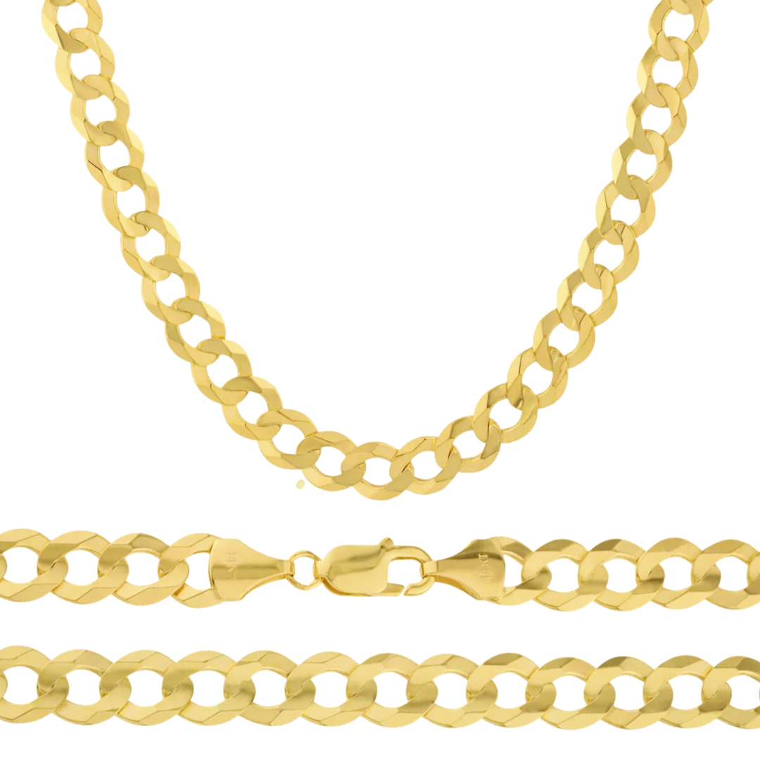 Cadena Barbada Cubana 5.2mm 10k