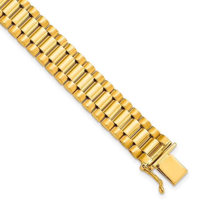 Pulsera Tejido Rolex Jubilee Oro 10k 18cm
