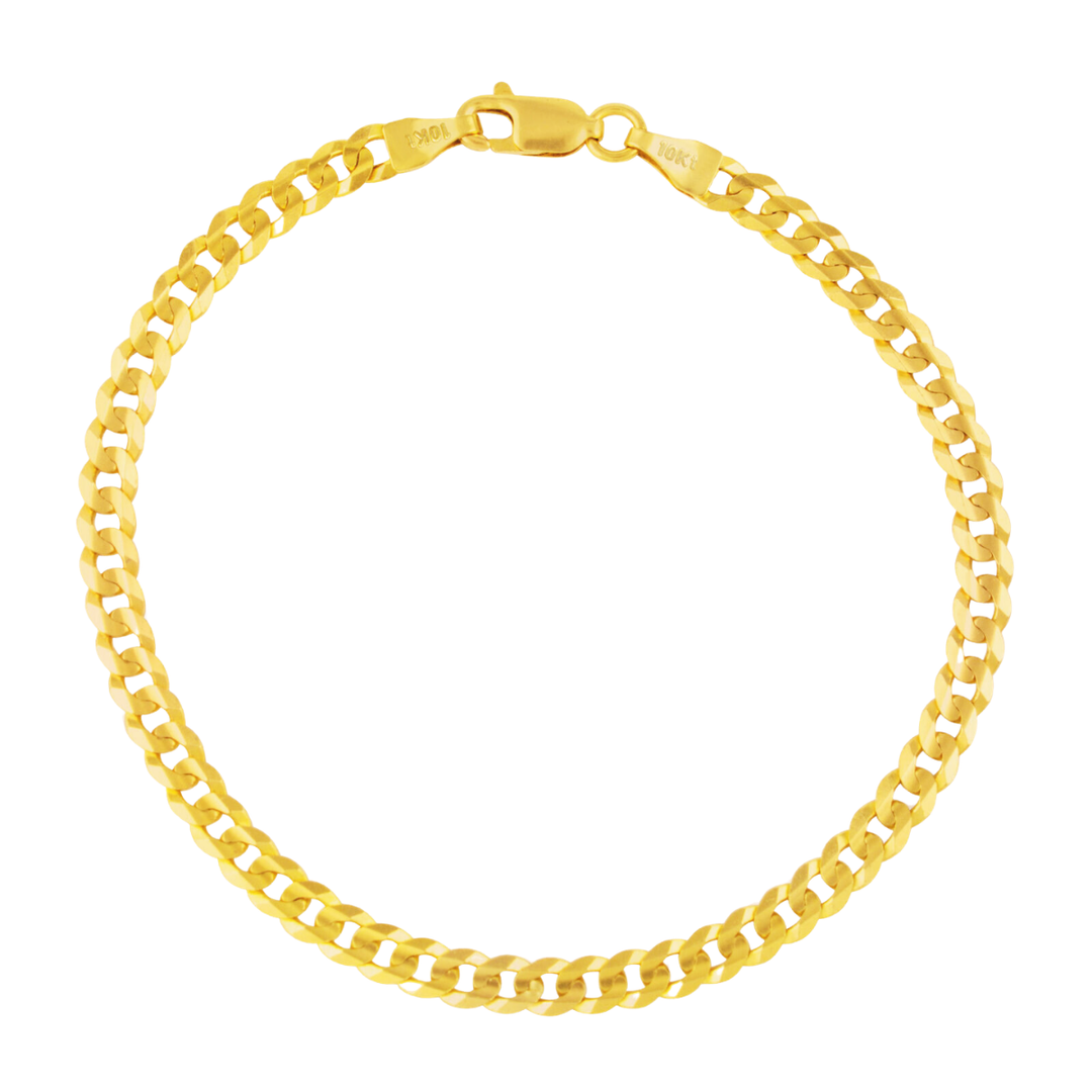 Pulsera Barbada 21cm 5.2mm 10k