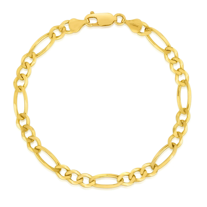 Pulsera Figaro 6mm 10k