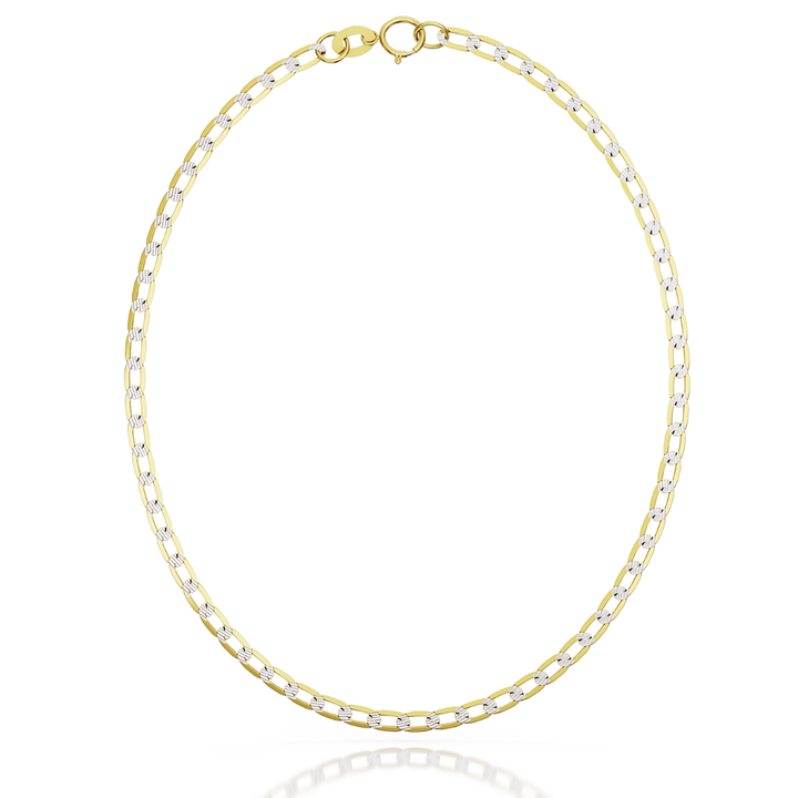 Pulsera Barbada 2mm 10k