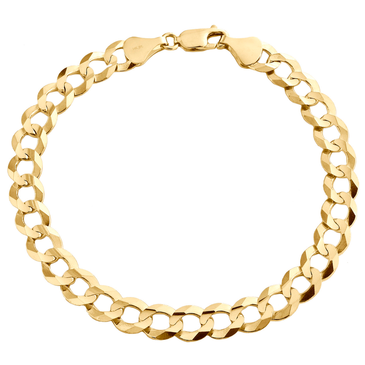 Pulsera Barbada Cubana 8.5mm 10k 21cm