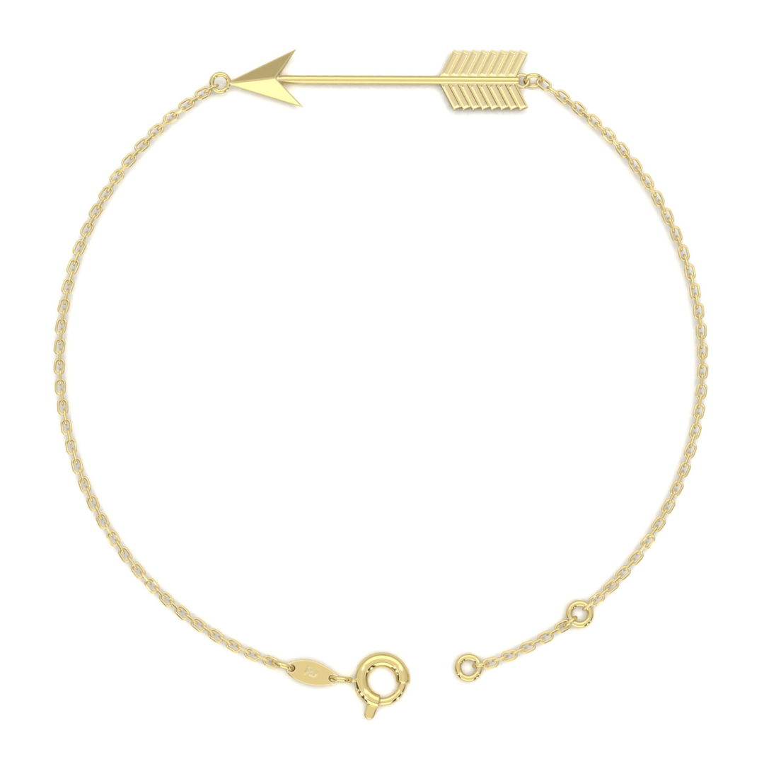 Pulsera Flecha 18cm 10k