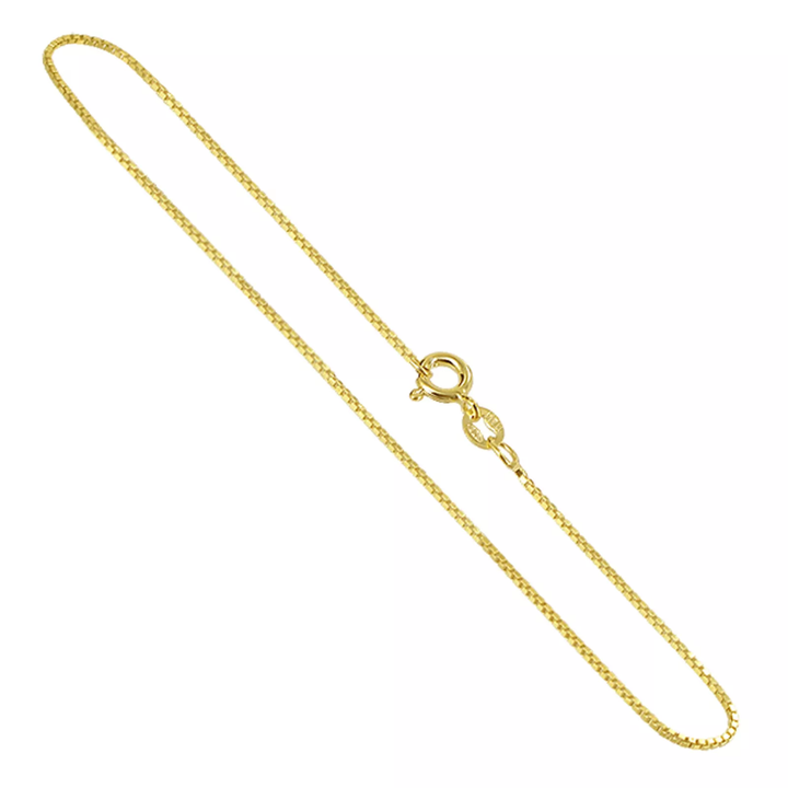 Pulsera Cubo 0.6mm 18cm 10k