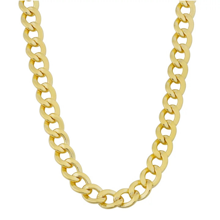 Cadena Barbada Cubana 6mm 10k