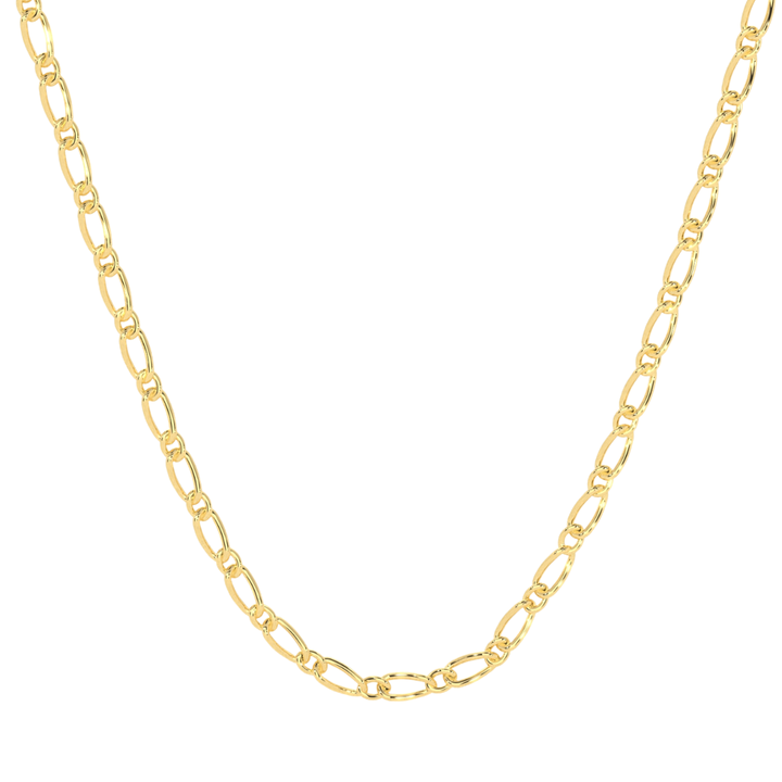 Collar Figaro 1x1 10k 3mm