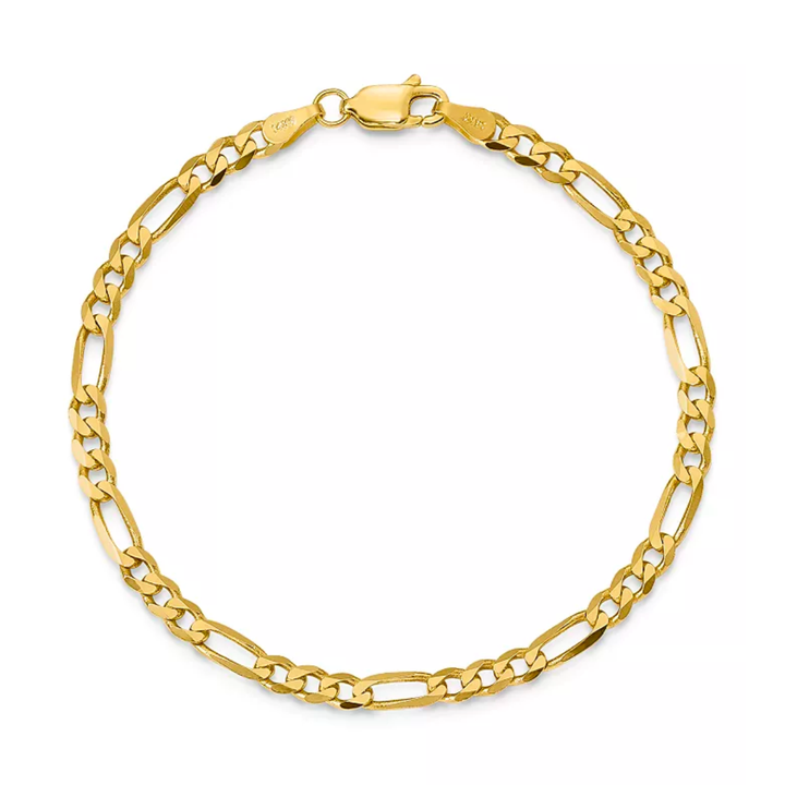 Pulsera Esclava Figaro 4.4mm 14k