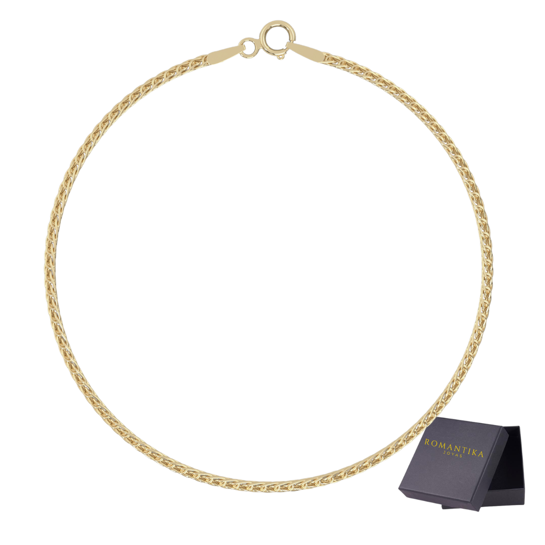 Pulsera Spiga Cola De Zorro 1.5mm 10k