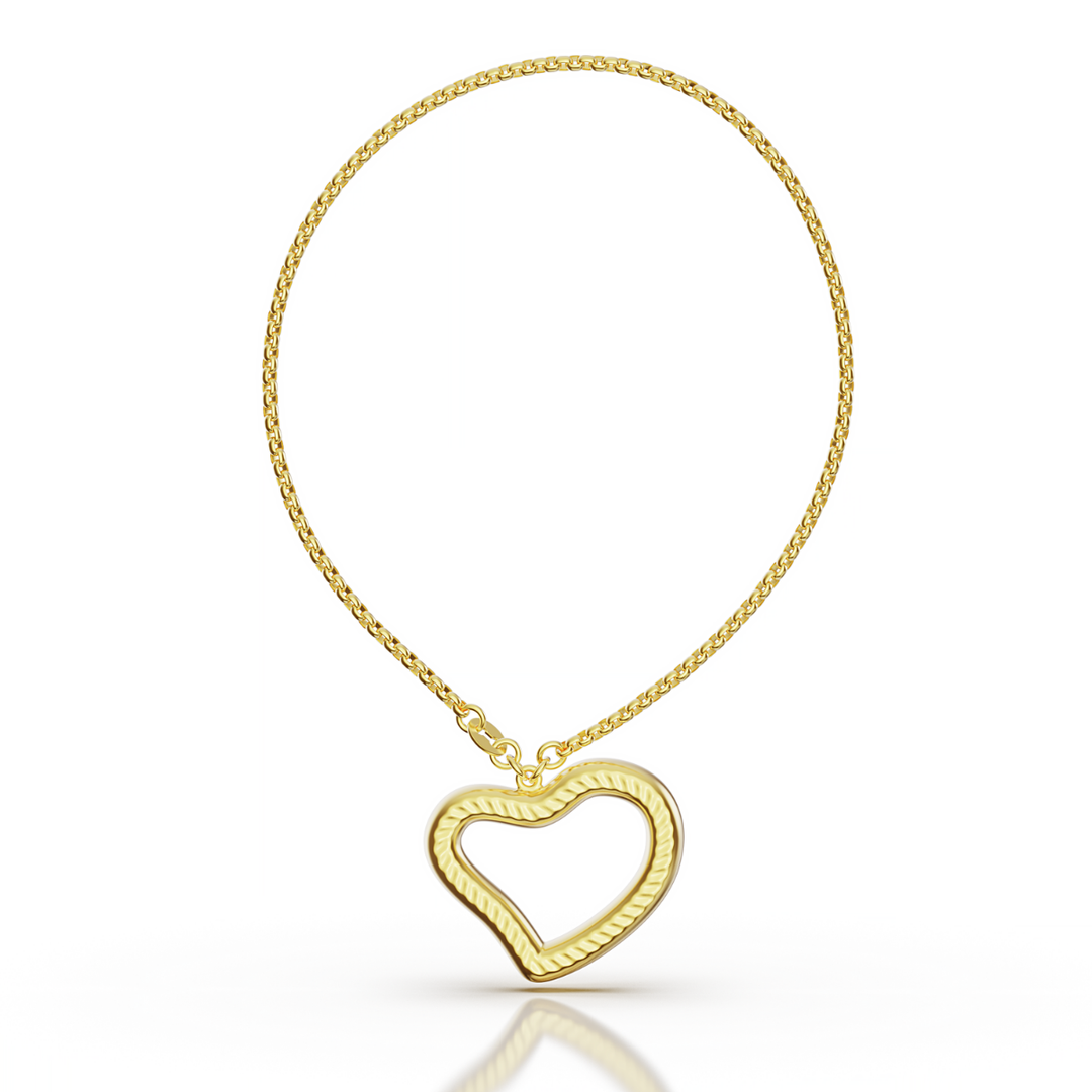 Pulsera Corazón Grueso 18cm