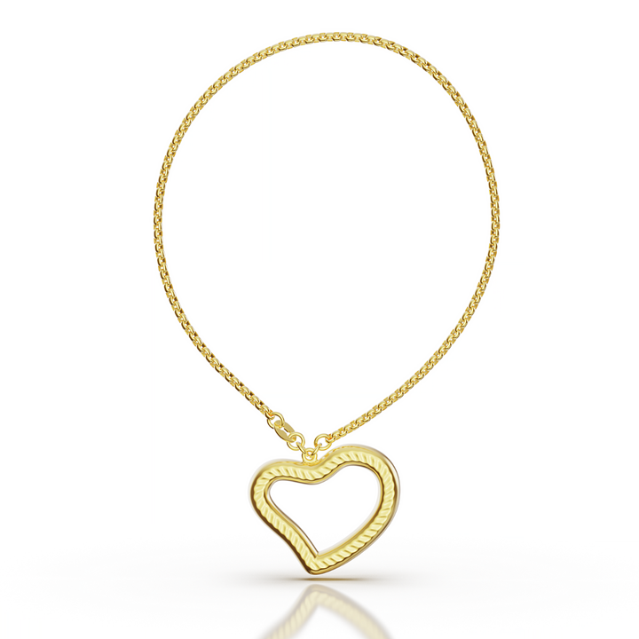 Pulsera Corazón Grueso 18cm