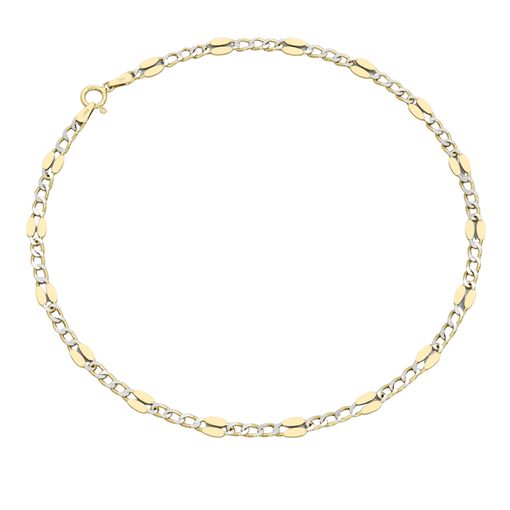 Pulsera Mini Remache Diamantada 10k 2mm