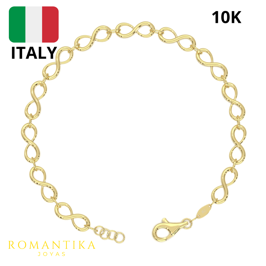 Pulsera Infinito 18cm 10k
