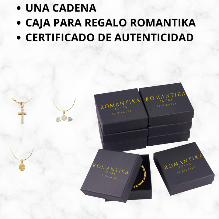 Cadena Milano Tricolor 10k 3mm