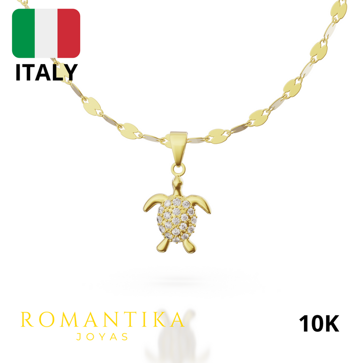 Collar Tortuga Con Zirconia