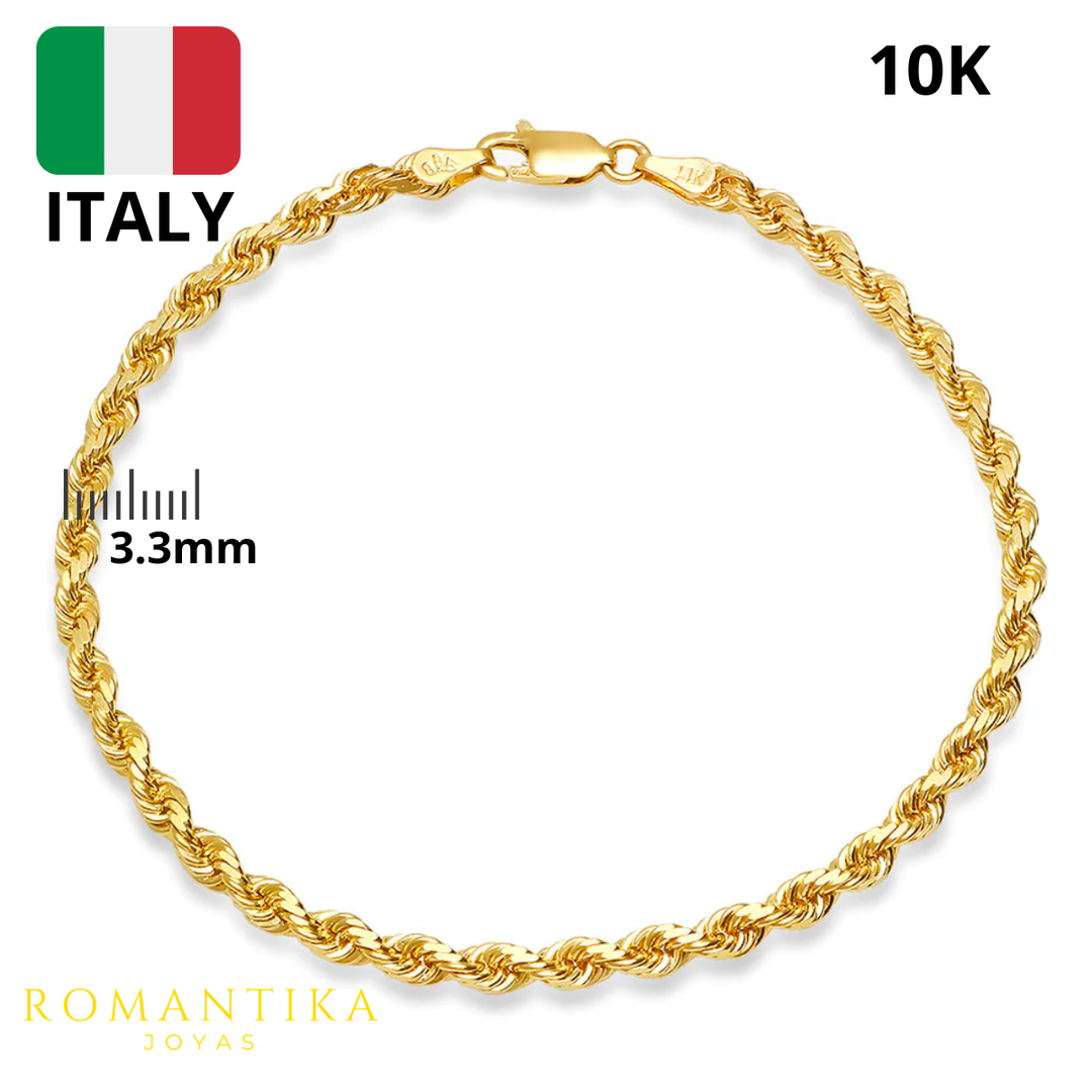 Pulsera Torzal Oro 3.3mm 10k