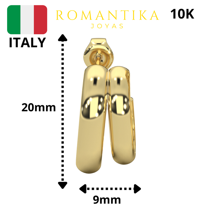 Arete Doble Aro 10k