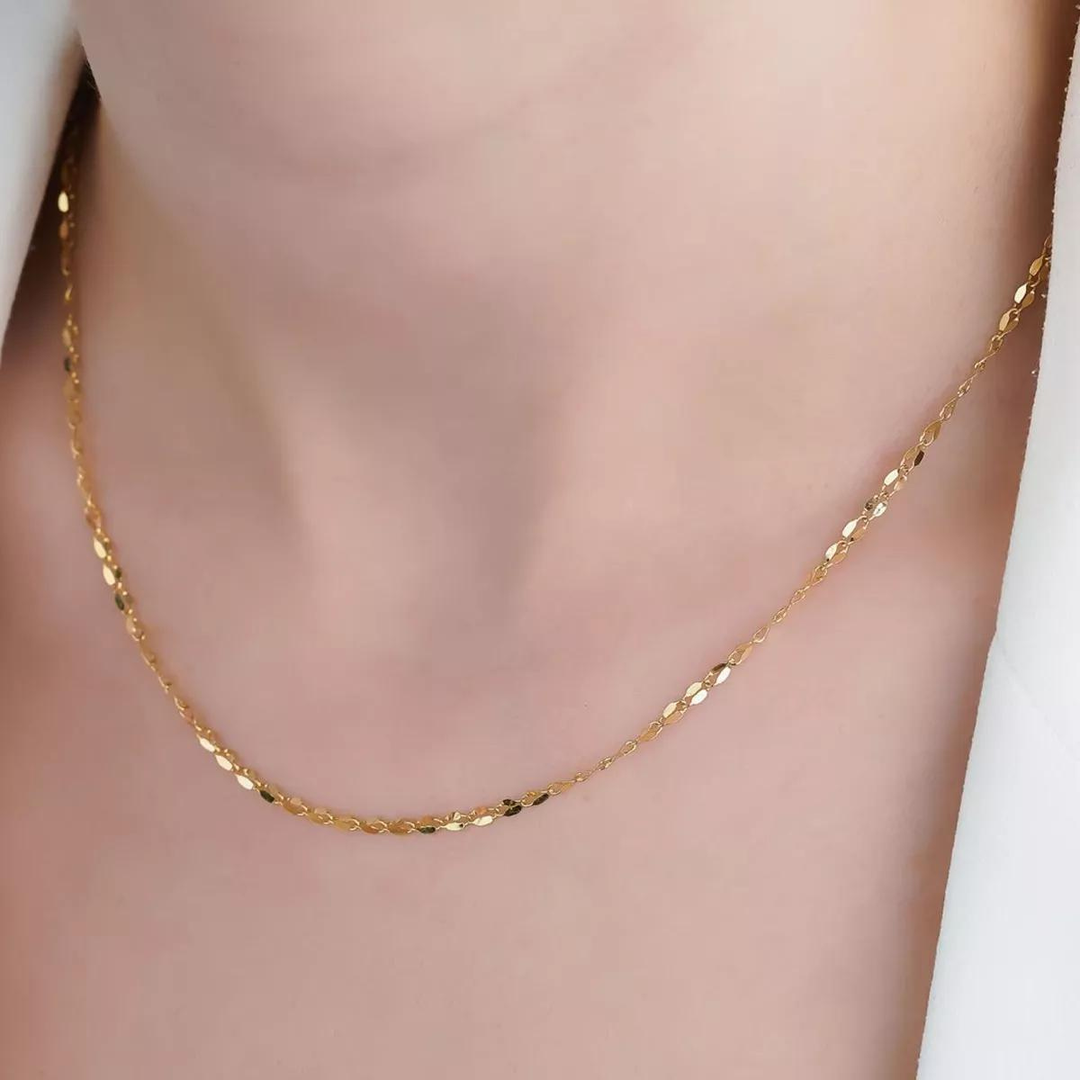 Cadena Grano De Cafe 1.5mm Oro 10K