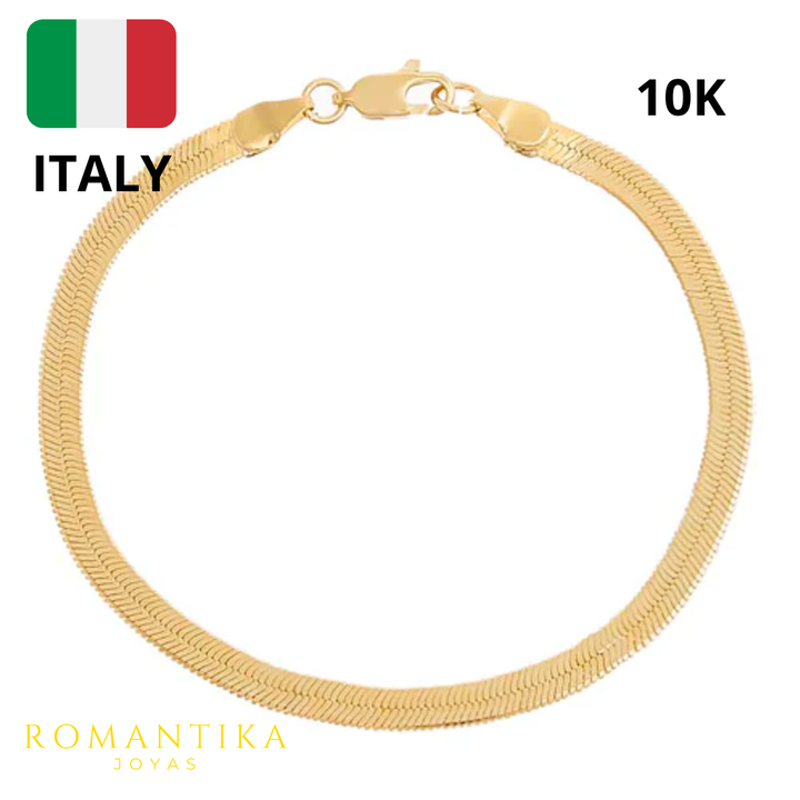 Pulsera Panza De Víbora 18cm 4mm