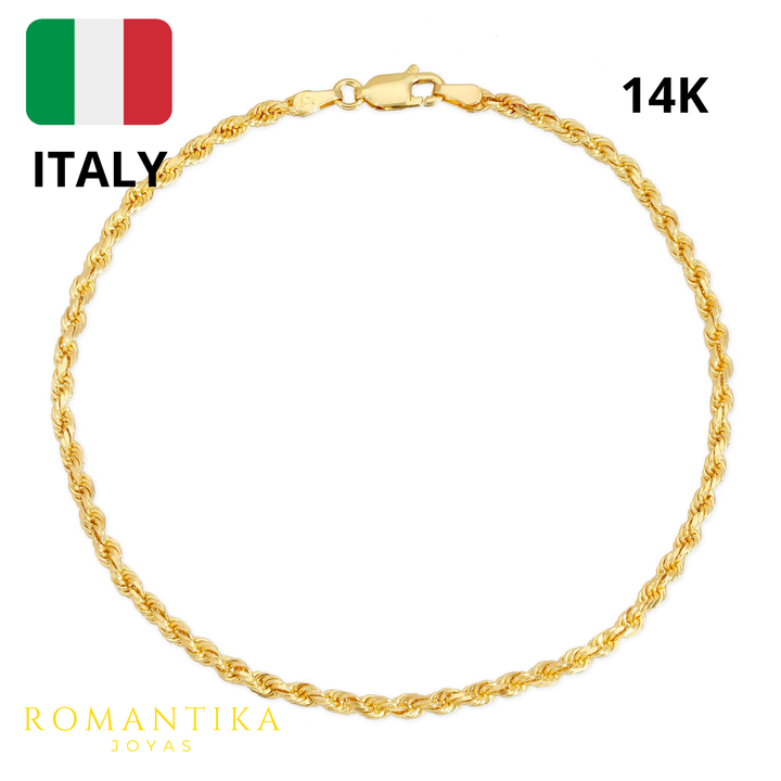 Pulsera Torzal 2mm 14k