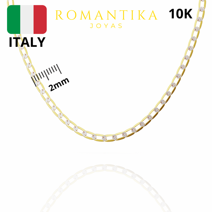 Cadena Barbada 2mm 10k
