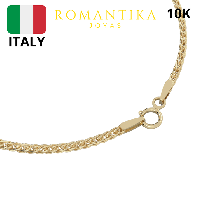 Pulsera Spiga Cola De Zorro 1.5mm 10k