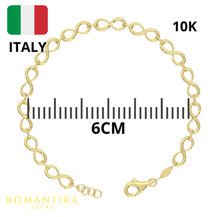 Pulsera Infinito 18cm 10k