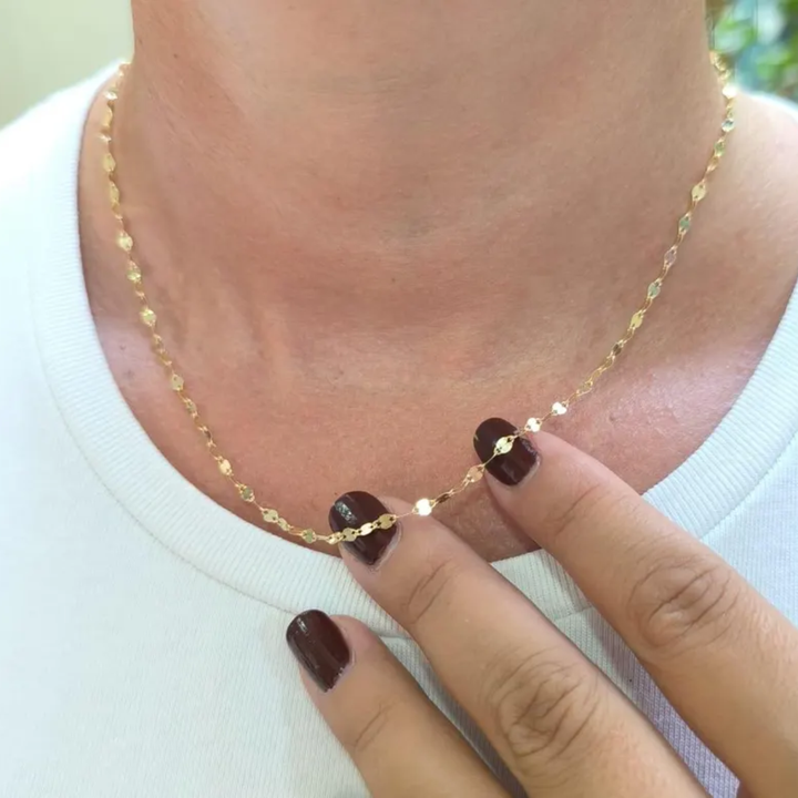 Cadena Grano De Cafe 1.5mm Oro 10K