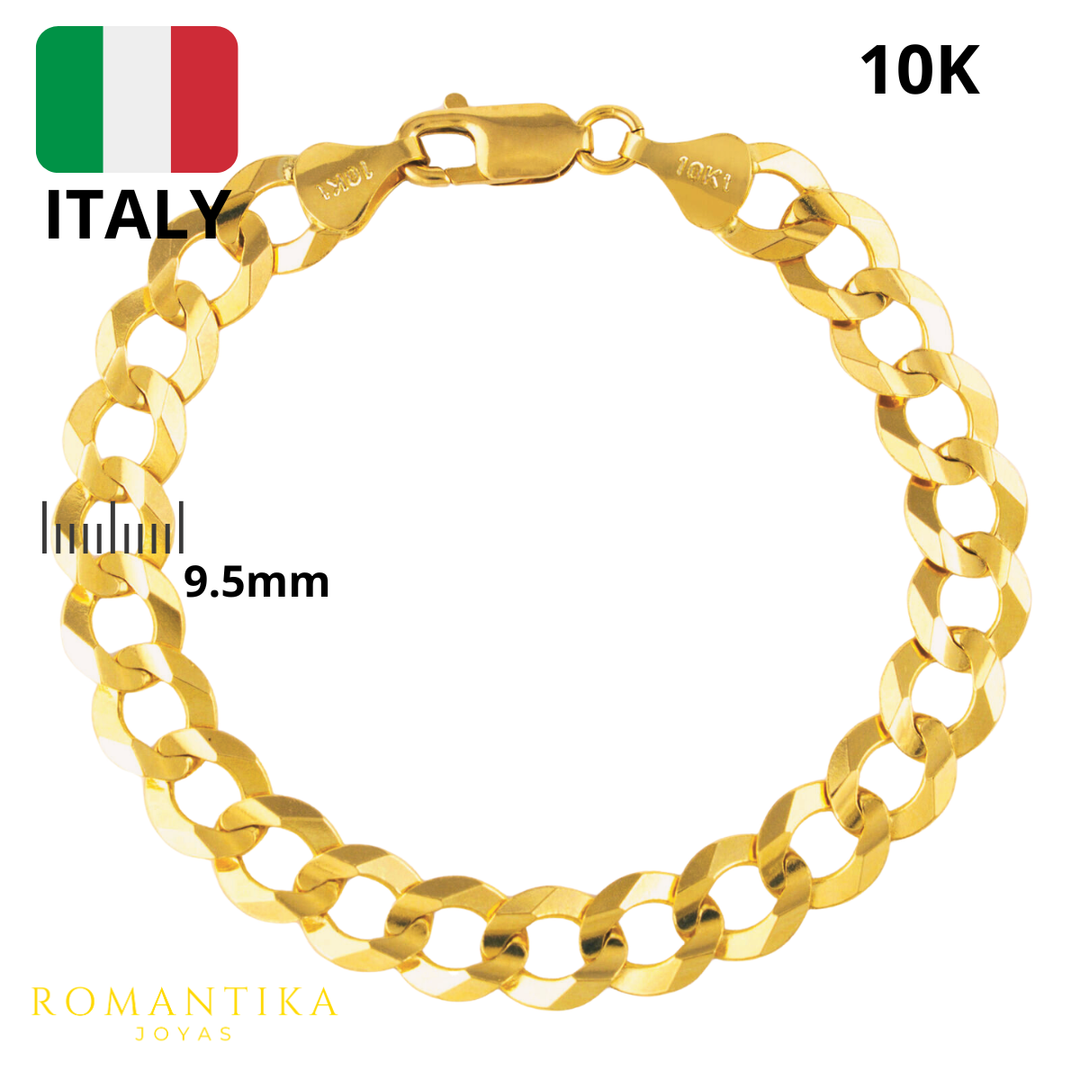 Pulsera Barbada Cubana 9.5mm 21cm