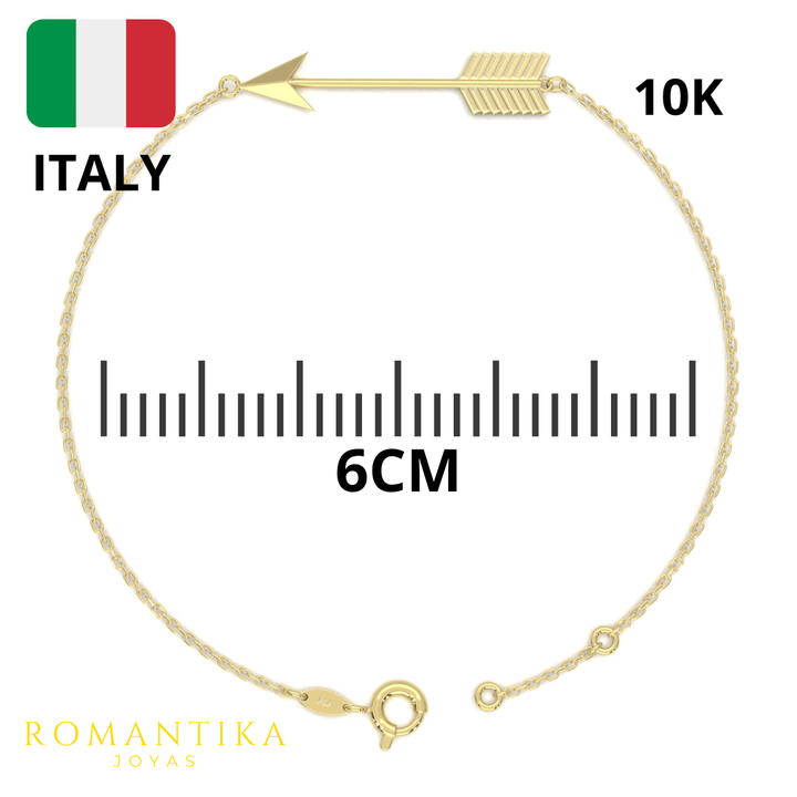 Pulsera Flecha 18cm 10k