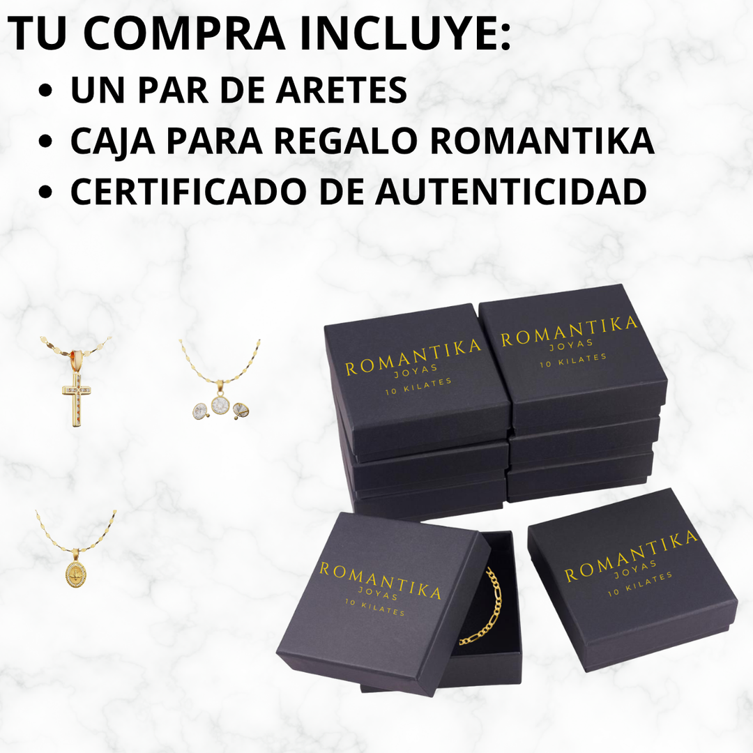 Aretes Tubular Torcido Ovalado 10k
