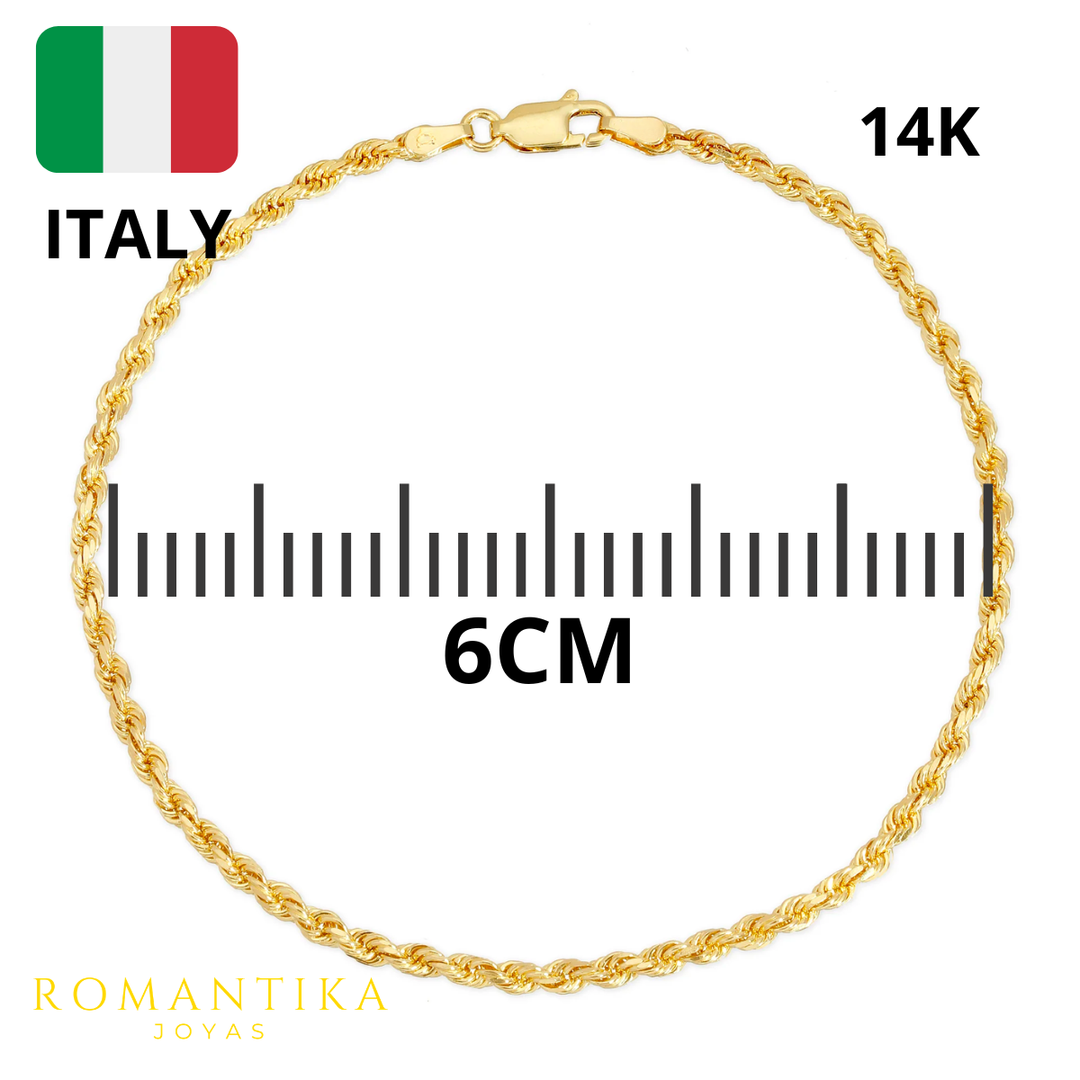 Pulsera Torzal 2mm 14k