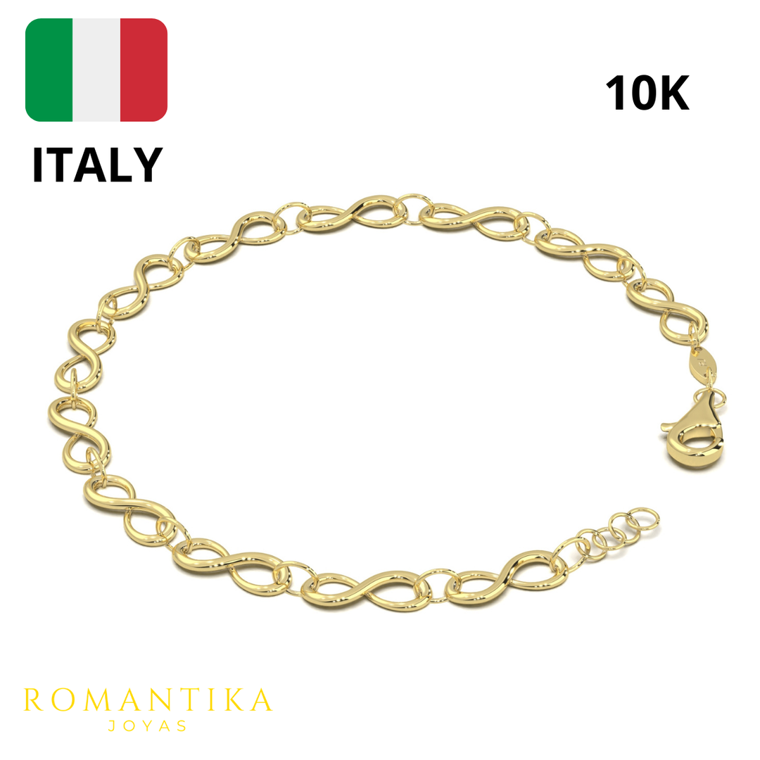 Pulsera Infinito 18cm 10k