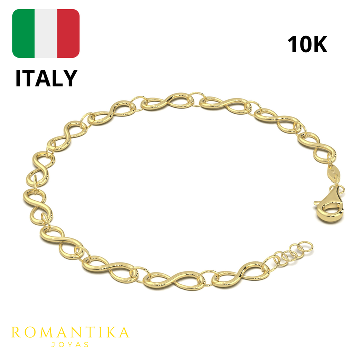 Pulsera Infinito 18cm 10k