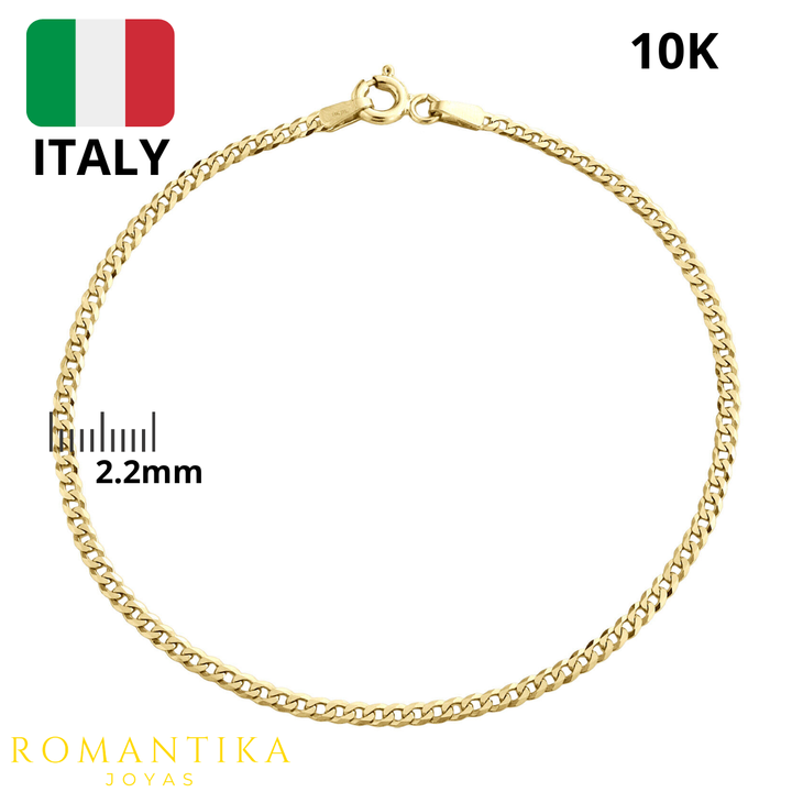 Pulsera Barbada 18cm 2.2mm 10k
