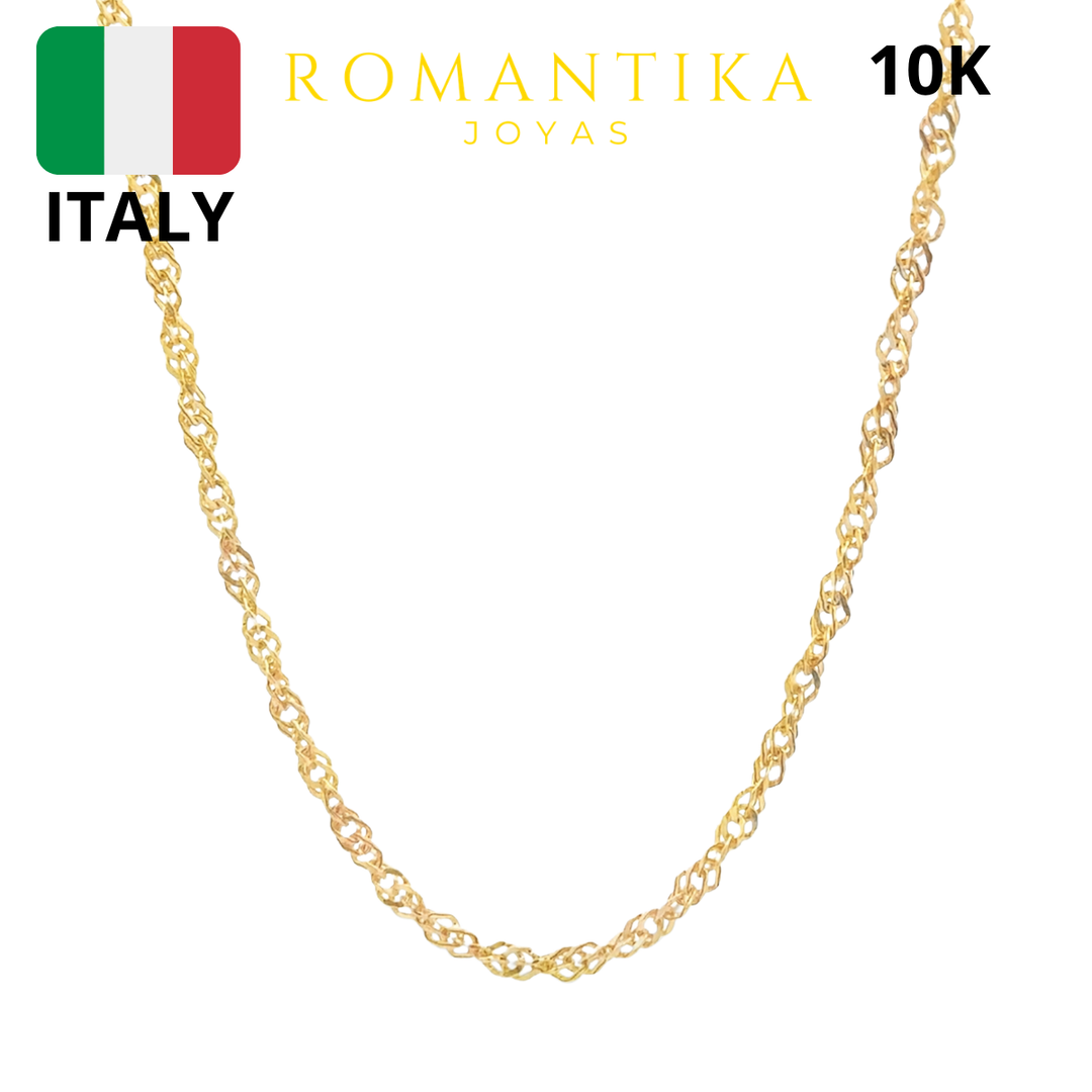 Cadena Singapur Torzal 10k 3mm