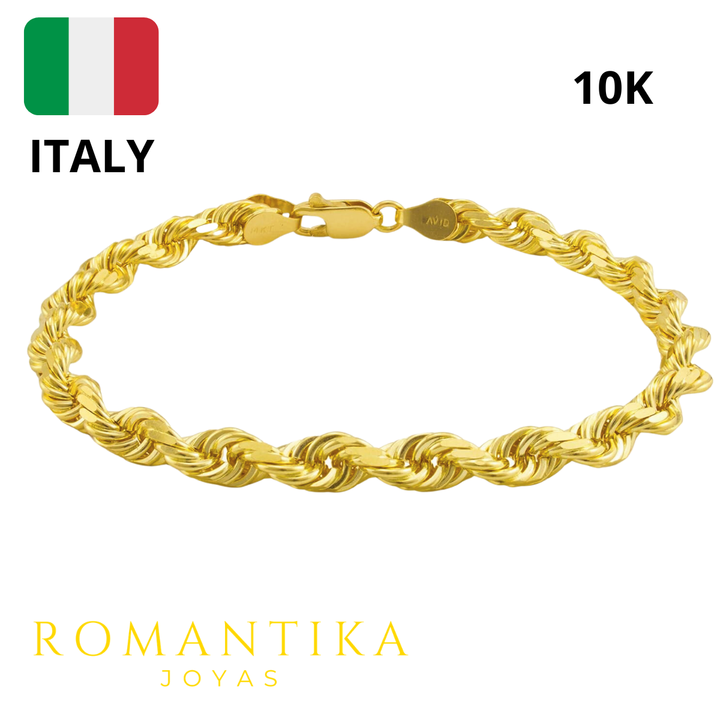 Pulsera Torzal 5.3mm 10k 21cm