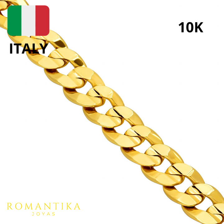 Pulsera Barbada Cubana 8.5mm 10k 21cm