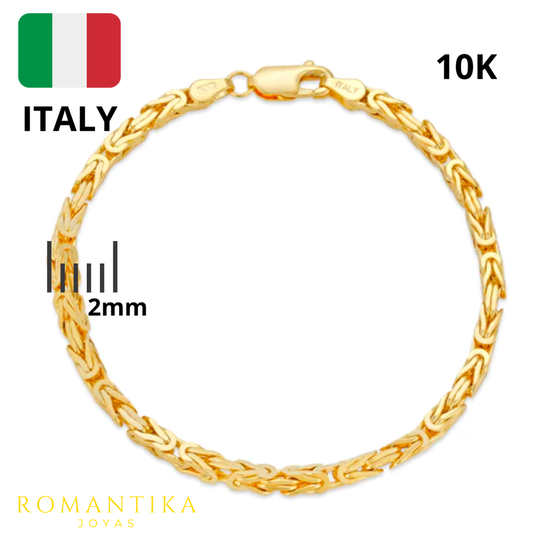 Pulsera Bizantina 2mm 10k