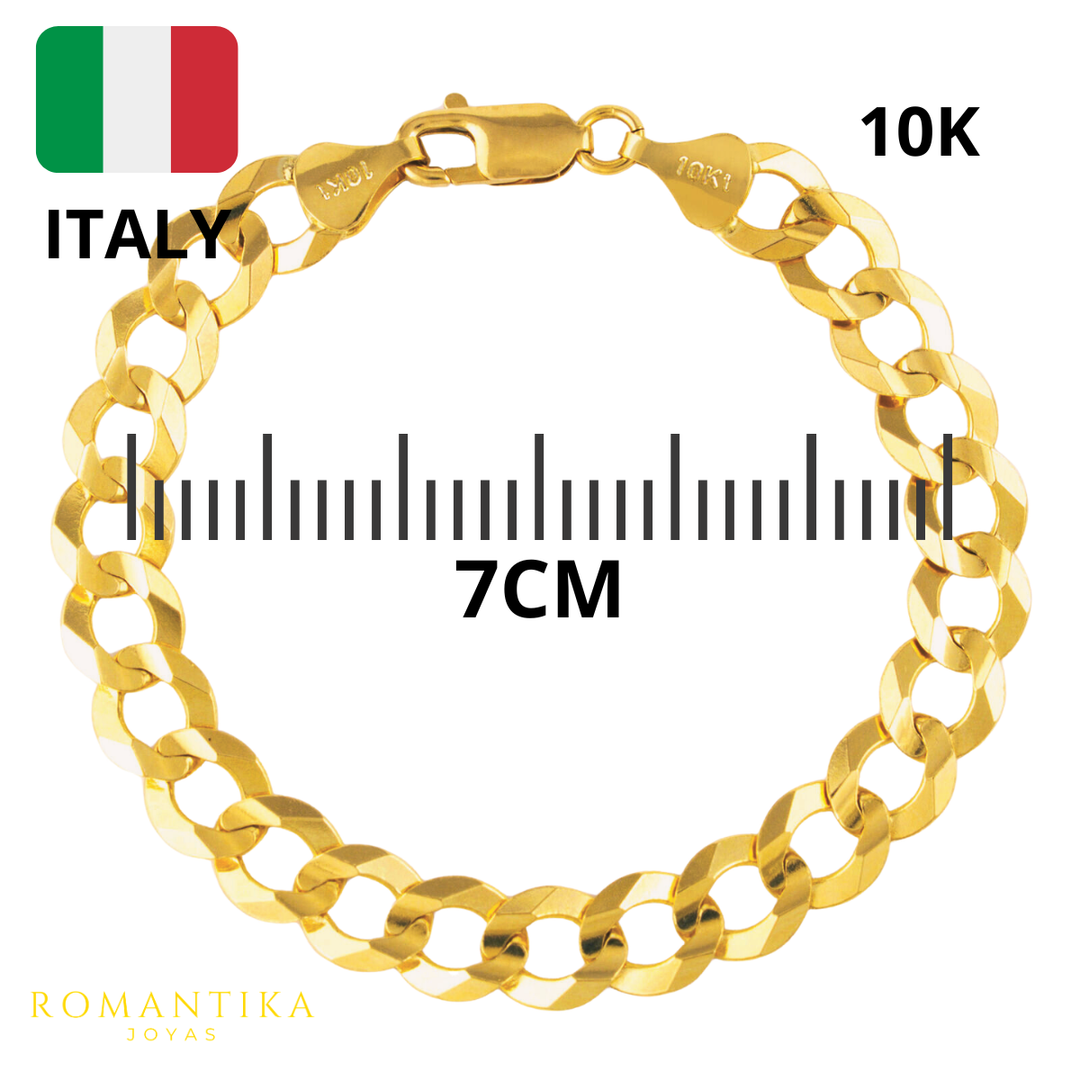 Pulsera Barbada Cubana 9.5mm 21cm