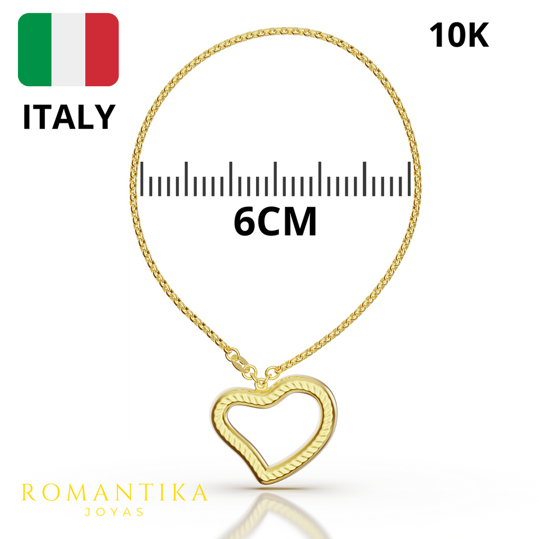 Pulsera Corazón Grueso 18cm