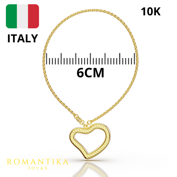 Pulsera Corazón Grueso 18cm