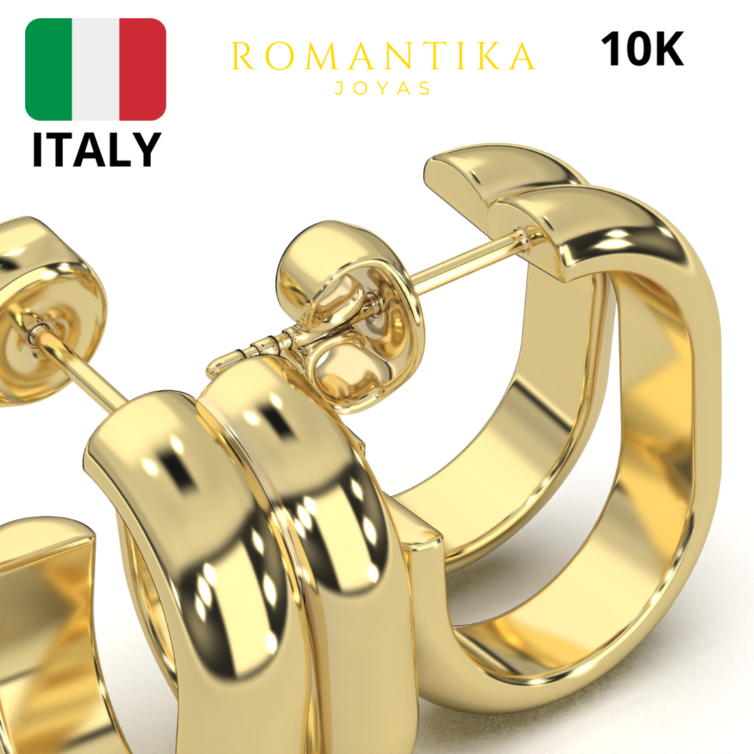 Arete Doble Aro 10k