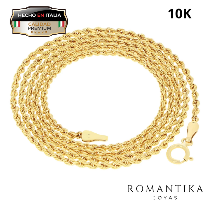 Cadena Torzal 2mm Oro 10K