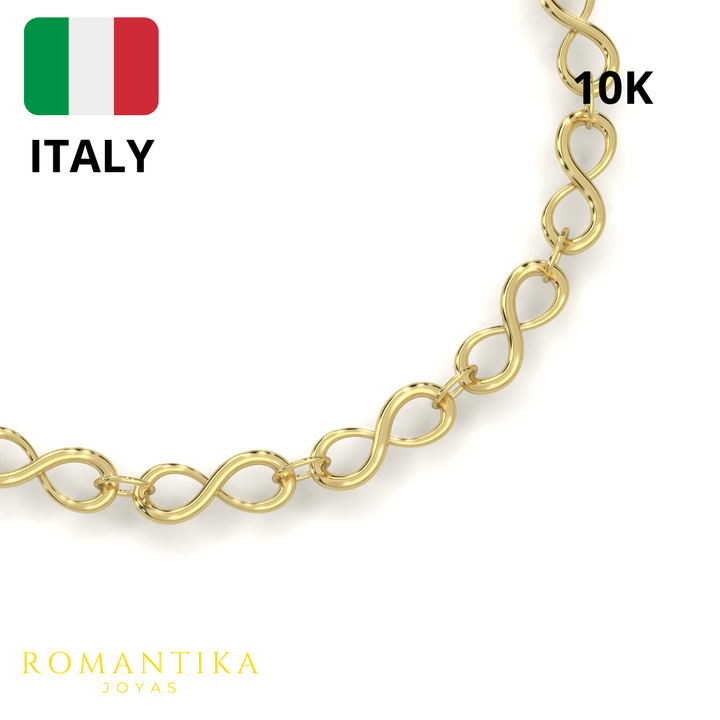 Pulsera Infinito 18cm 10k