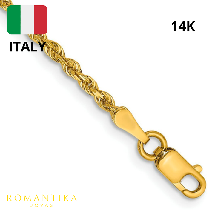 Pulsera Torzal 2mm 14k