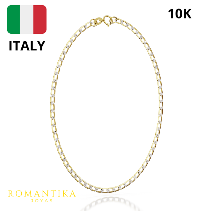 Pulsera Barbada 2mm 10k